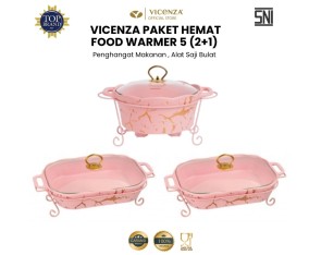 Paket Hemat Food Warmer 5 (2+1) Pink